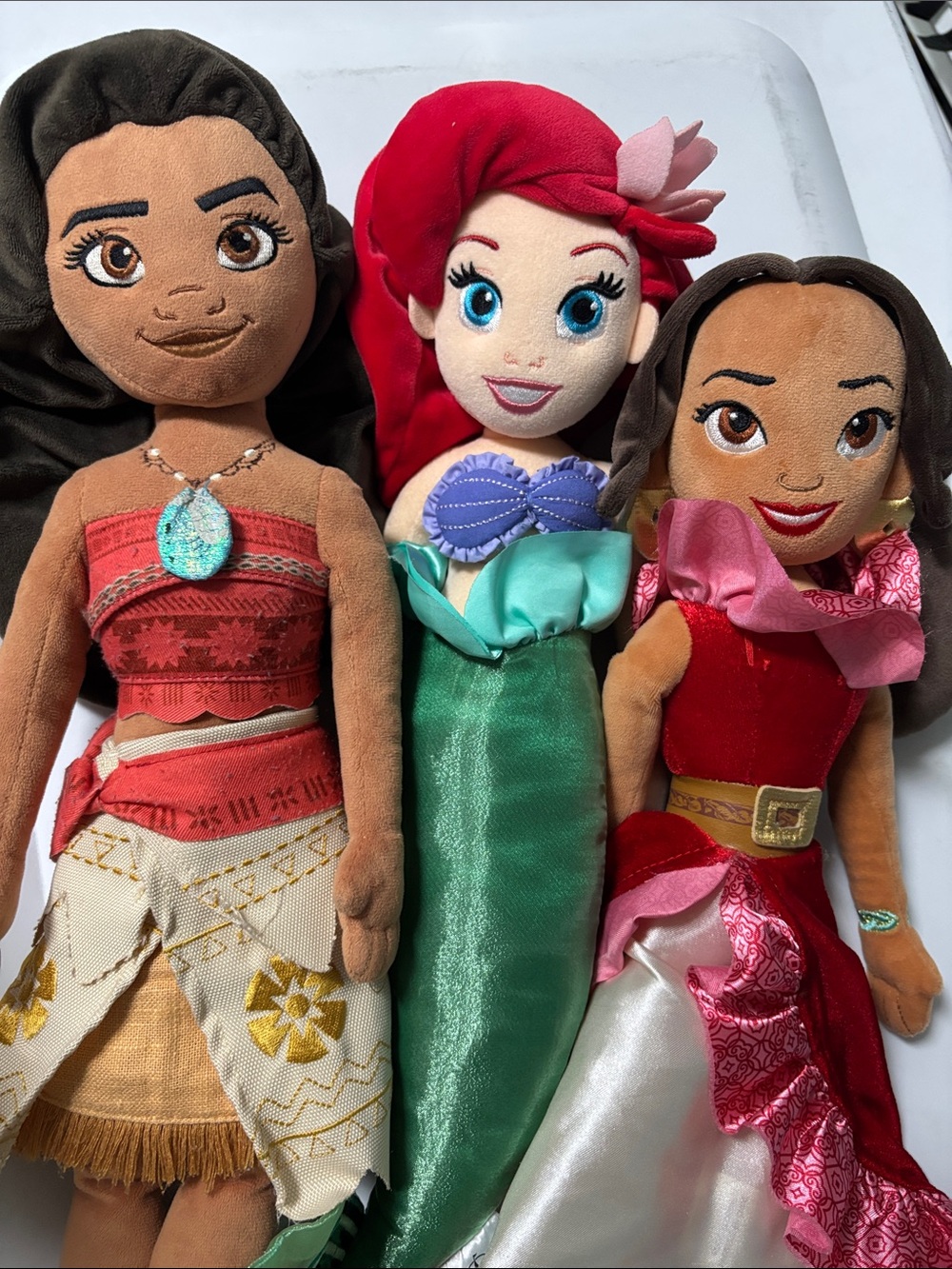 Bundle Disney Princess Plush Dolls- Ariel, Moana and Elena - Picture 15 of 15